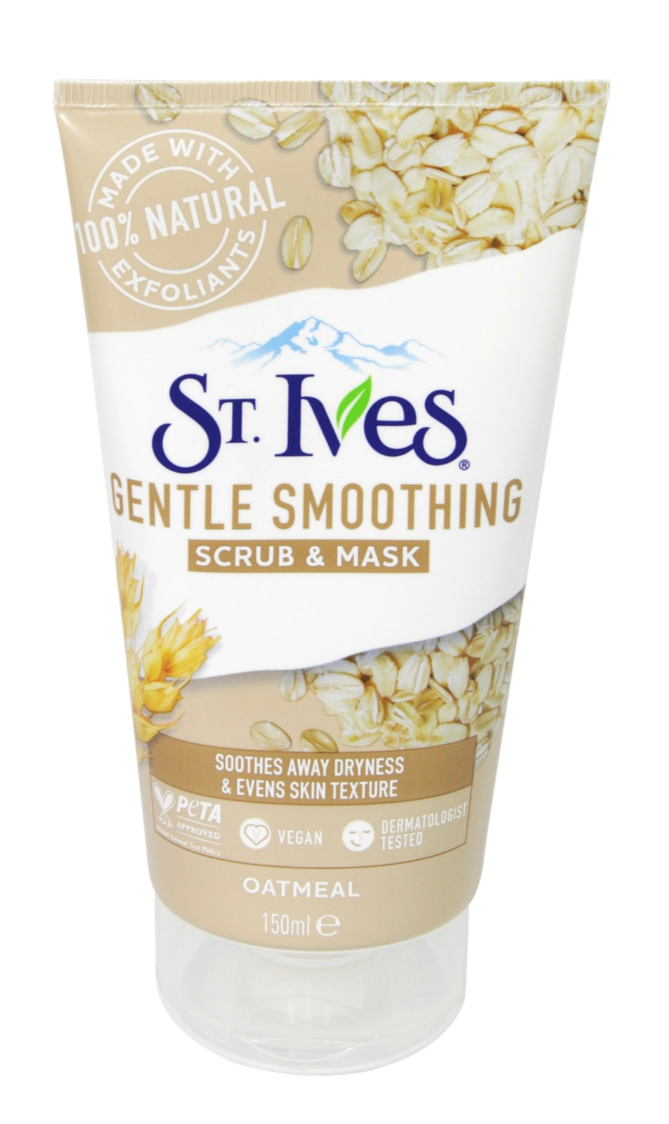 ST. IVES GENTLE SMOOTHING OATMEAL SCRUB & MASK