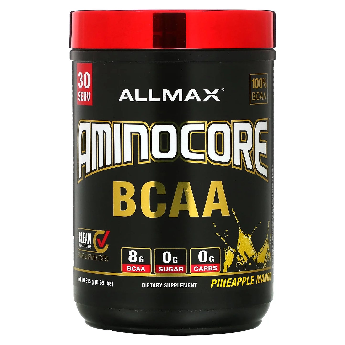 ALLMAX
AMINOCORE™ BCAA, Pineapple Mango, 0.69 lb (315 g)