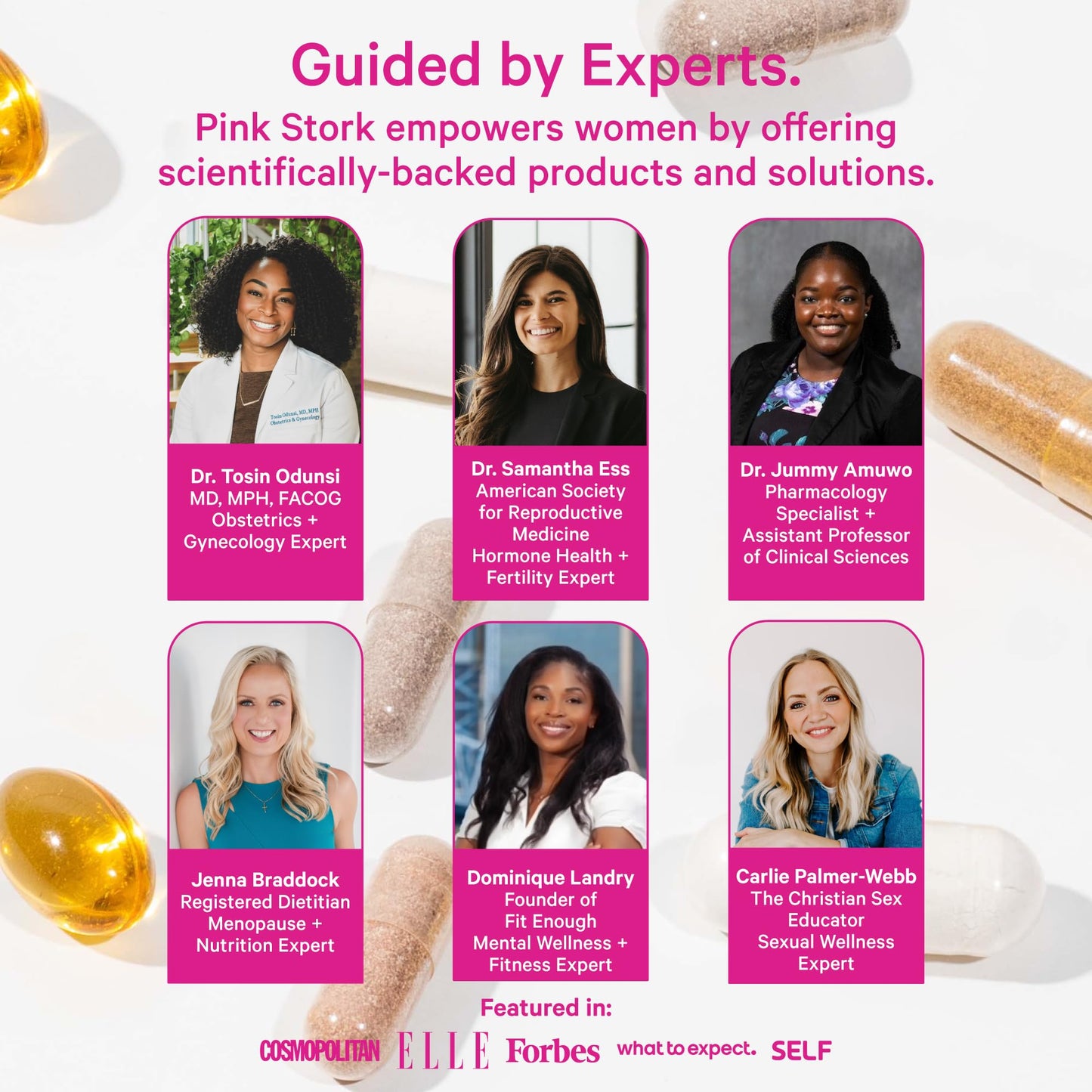 Pink Stork Fertility Supplements for Women - Prenatal Multivitamin with Ovulation, Conception, & Hormone Balance Support - 17 Vitamins & Inositol, Ashwagandha, & Vitex - 60 Capsules