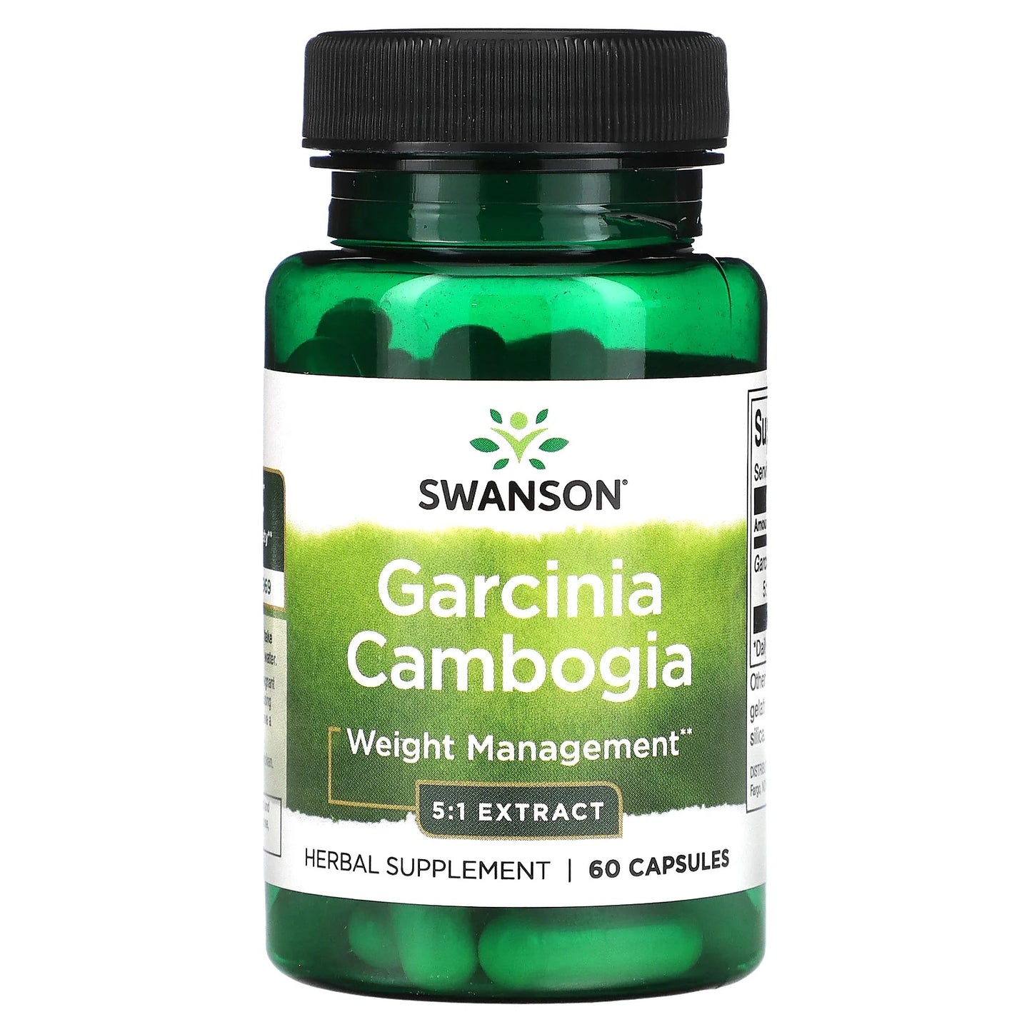 Swanson
Garcinia Cambogia 5:1 Extract, 80 mg, 60 Capsules