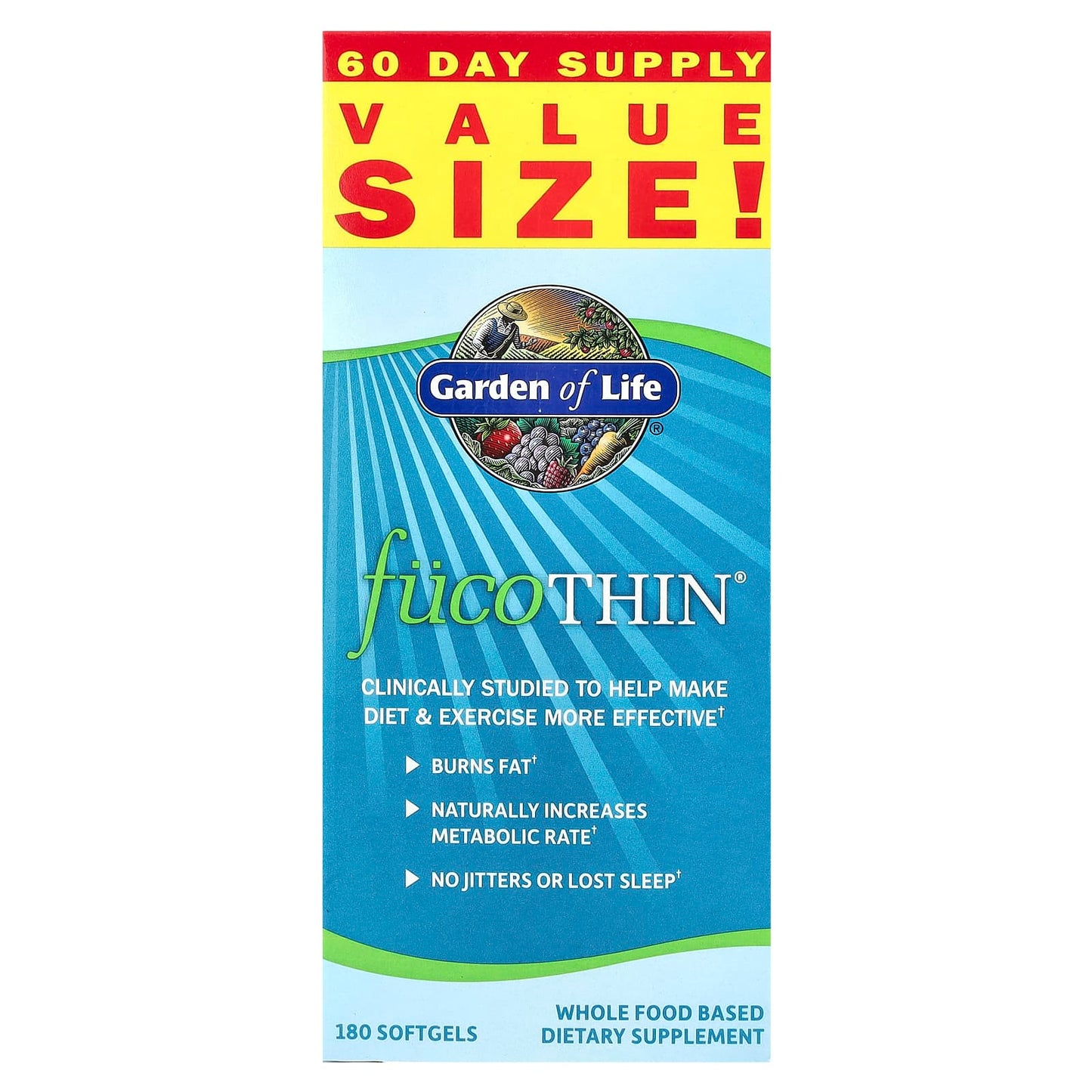 Garden of Life
FucoThin®, 180 Softgels