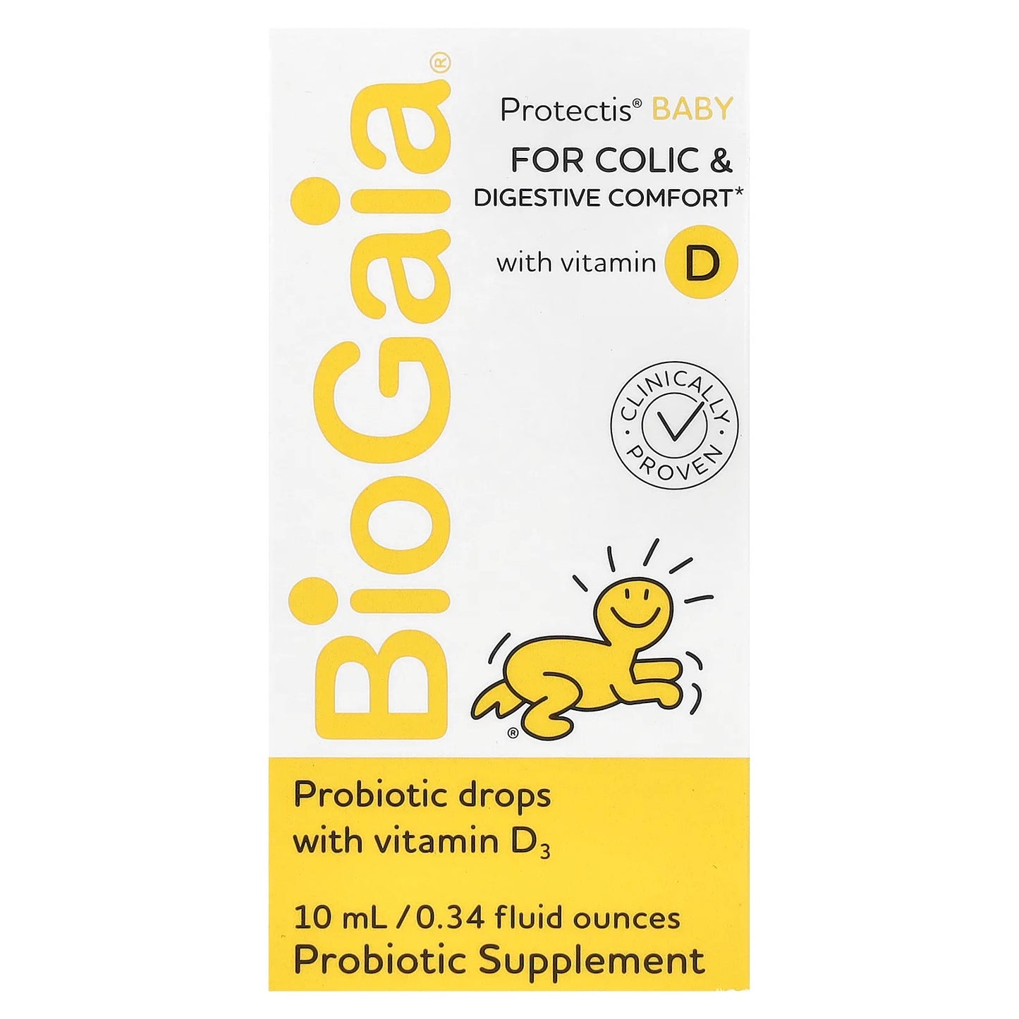 BioGaia
Protectis Baby, Probiotic Drops with Vitamin D3, 0.34 fl oz (10 ml)