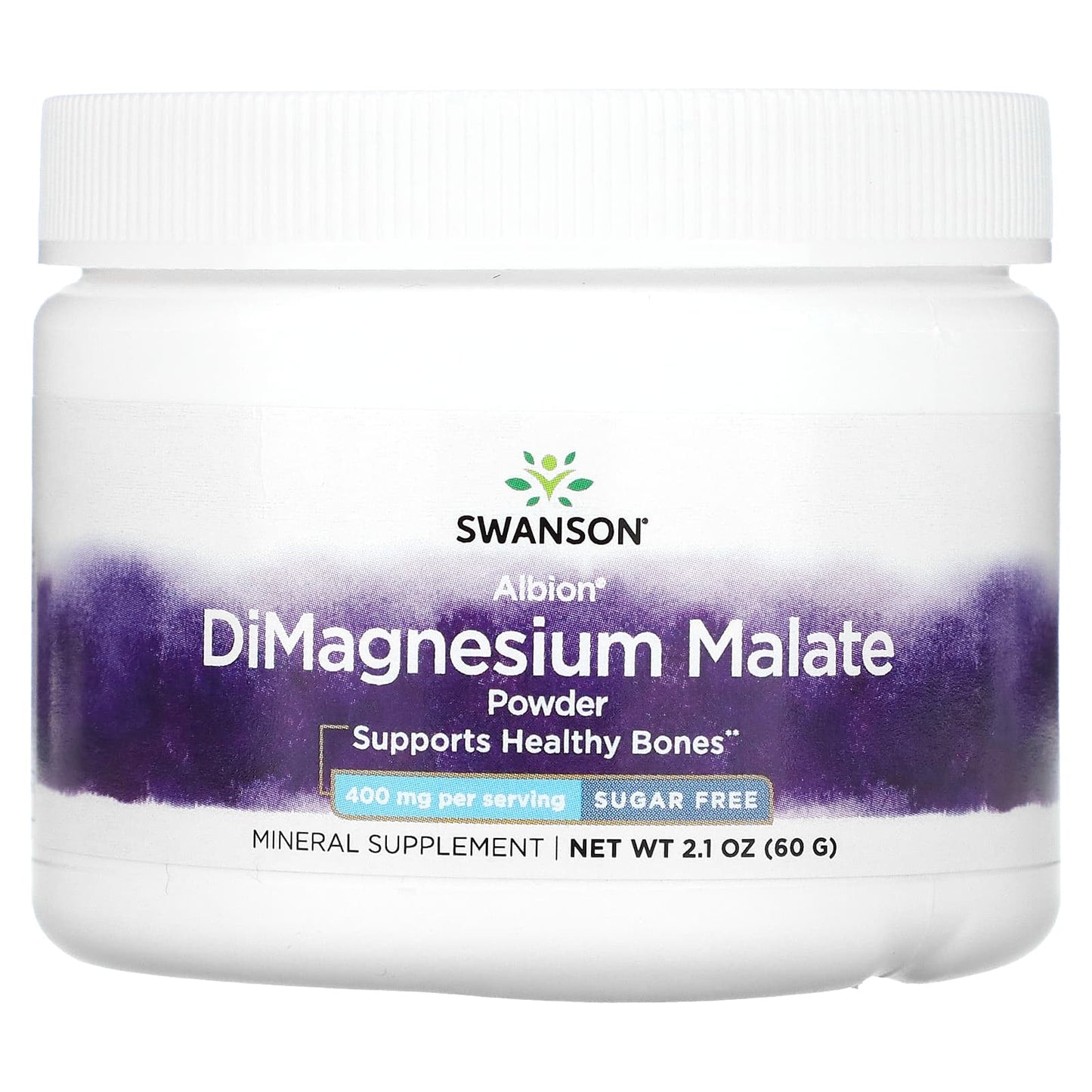 Swanson
DiMagnesium Malate Powder, 400 mg, 2.1 oz (60 g)