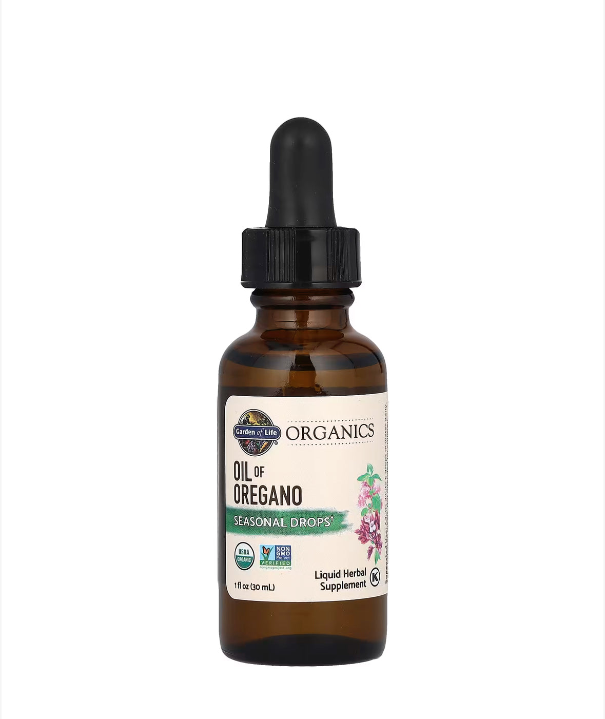 GARDEN OF LIFE ORGANIC OIL OF OREGANO, 30ML