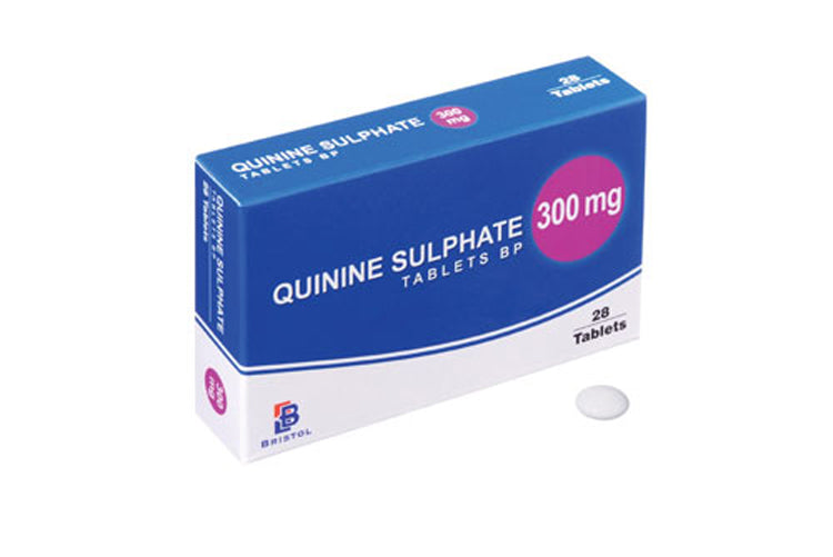 QUININE SULPHATE 300MG, 28 TABLETS BP (BRISTOL)