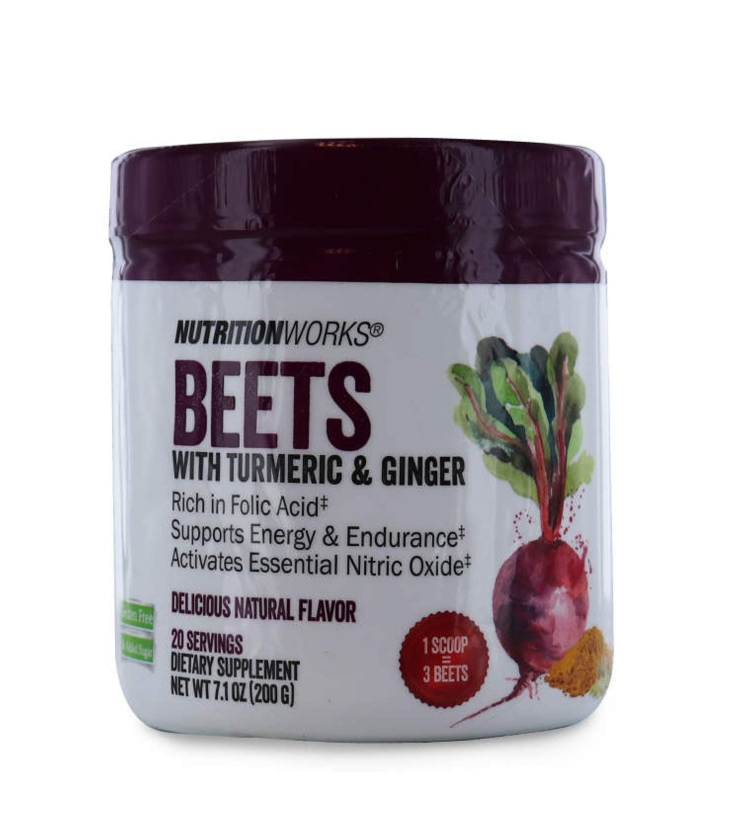 NUTRITIONWORKS BEETS WITH TURMERIC & GINGER 200G