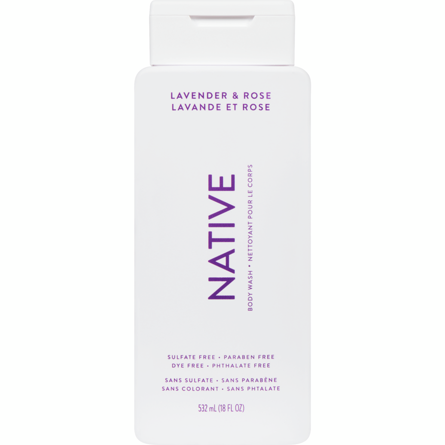 NATIVE BODY WASH LAVENDER & ROSE
