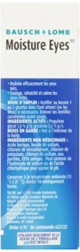 Bausch & Lomb Moisture Eyes Lubricating Eye Drop, 15ml