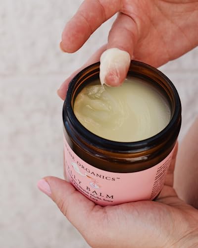 Organic Belly Butter by Irene Organics - Anti Stretch Mark Belly Balm For Pregnancy and Postpartum 4oz