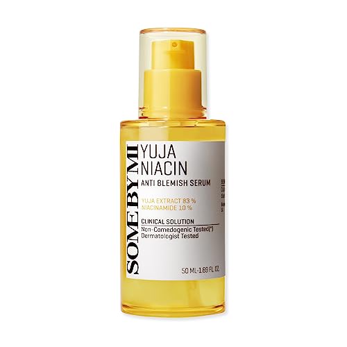 Diẹ ninu nipasẹ MI Yuja Niacin Anti Blemish Serum - 1.69Oz, 50ml - Ti a ṣe lati 10% Niacinamide ati 83% Yuja Essence - Imọlẹ Awọ To ti ni ilọsiwaju ati Omi Itọju Ailabawọn fun Awọ ti o wo Dull - Itọju Awọ Oju