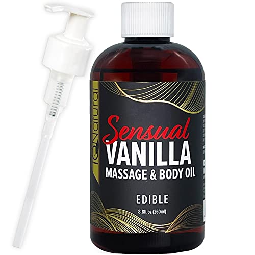 Edible Massage Oil for Massage Therapy, Huile Massage, Massage Oil for Sore Muscles, Massage Lotion, Massage Oils for Body Massage, Sensual Massage Oil, Massage Oil for Couples -260 ml