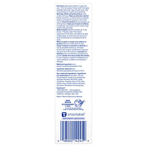 Colgate Optic White Renewal Lasting Fresh Teeth Whitening Toothpaste - 70 mL