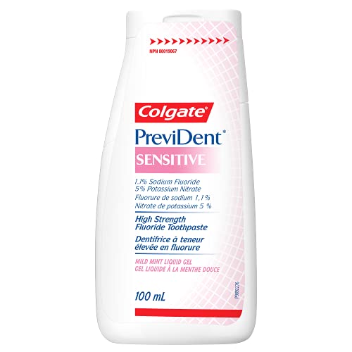 Colgate PreviDent 5000 Plus Sensitive Fluoride Toothpaste, 100 mL - Prevident Enamel Protection, Dentifrice for Teeth Care, Travel Size