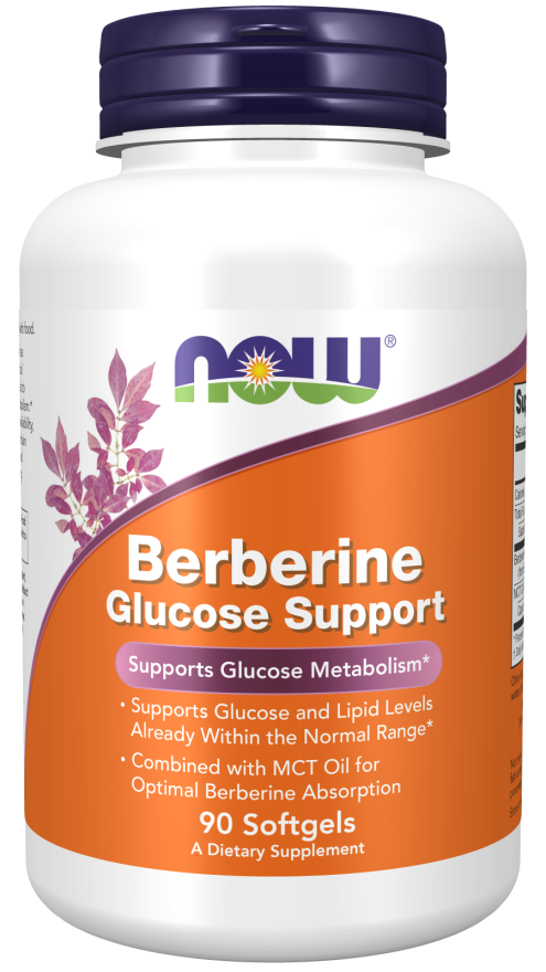 NOW BERBERINE GLUCOSE SUPPORT, 90 SOFTGELS