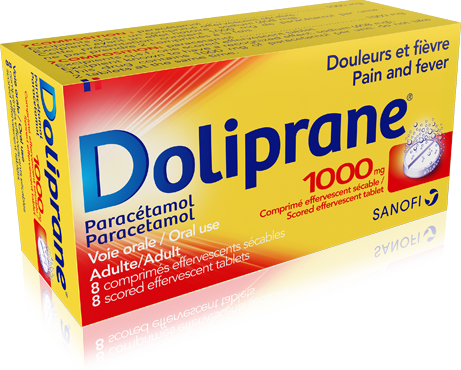 Doliprane comprimé 1000 mg - Pharmacie de la Maourine