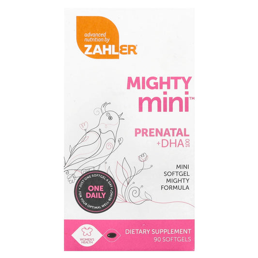 Zahler
Mighty Mini™ Prenatal + DHA, 90 Softgel