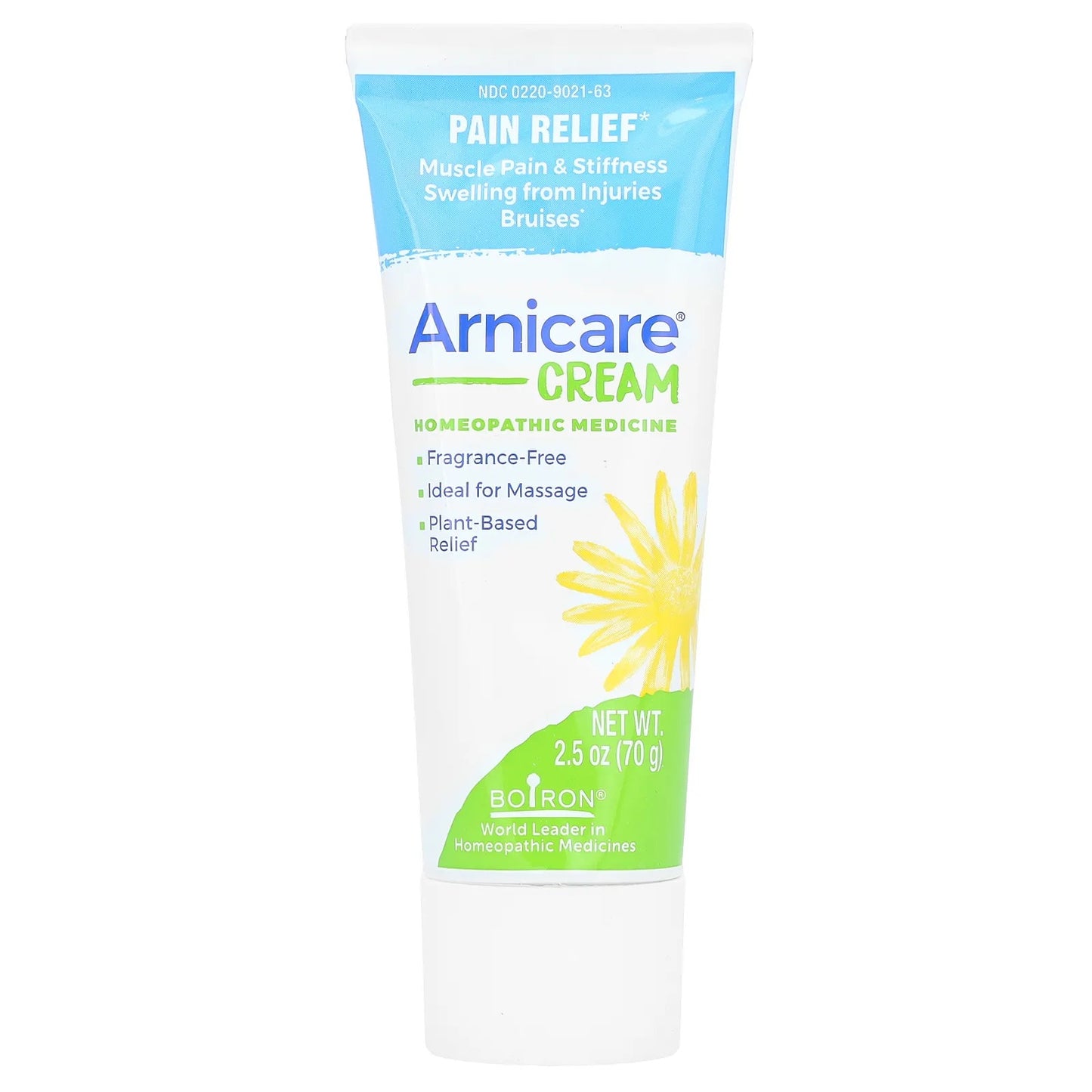 Boiron
Arnicare Cream, Pain Relief, Fragrance Free, 2.5 oz (70 g)