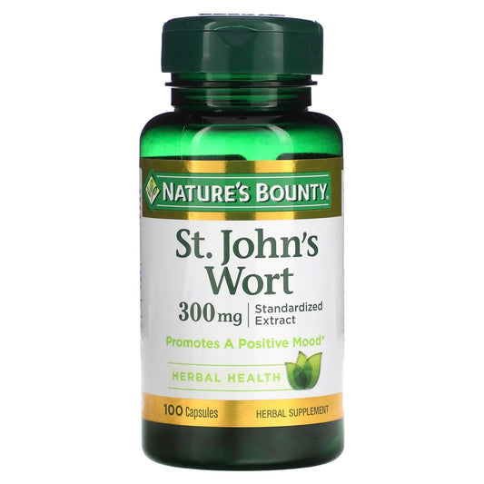 Nature's Bounty
St. John's Wort, 300 mg, 100 Capsules