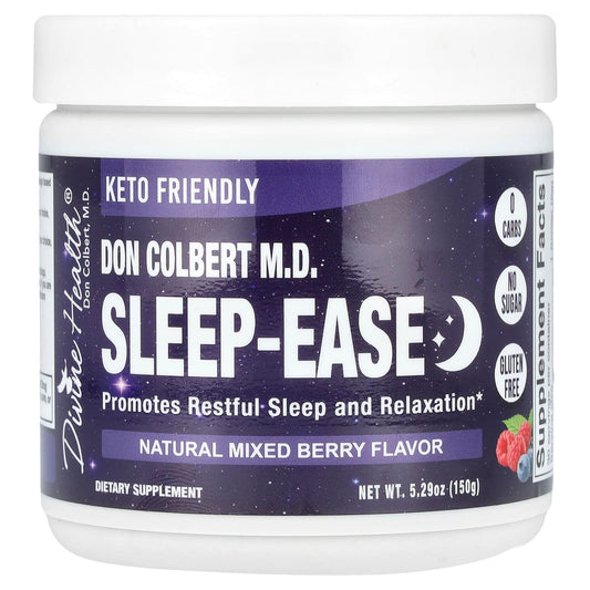 Divine Health
Don Colbert M.D. Sleep-Ease, Natural Mixed Berry, 5.29 oz (150 g)