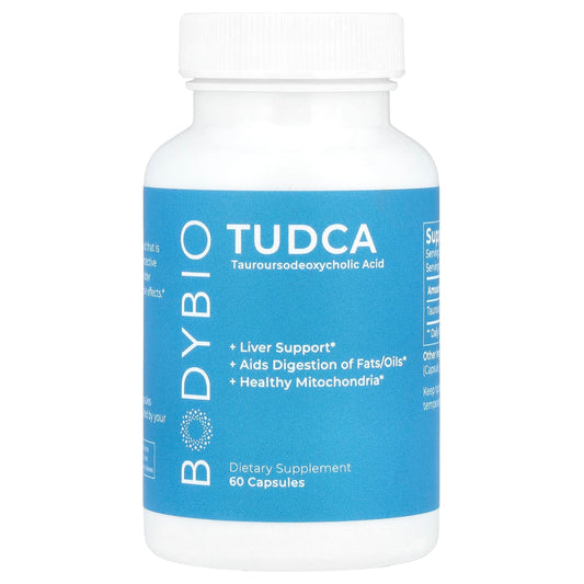 BodyBio
TUDCA, 500 mg , 60 Capsules (250 mg per Capsule)