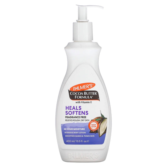 Palmer's
Cocoa Butter Formula® with Vitamin E, Intensive Body Lotion, Fragrance Free, 13.5 fl oz (400 ml)