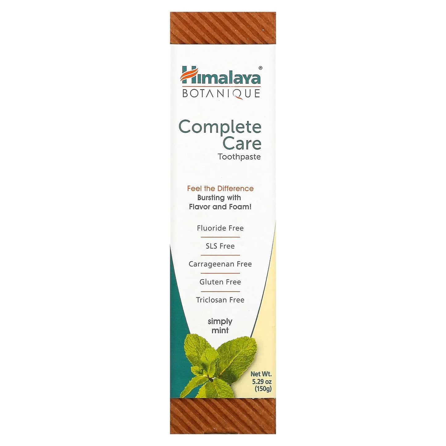 Himalaya
Botanique, Complete Care Toothpaste, Simply Mint, 5.29 oz (150 g)