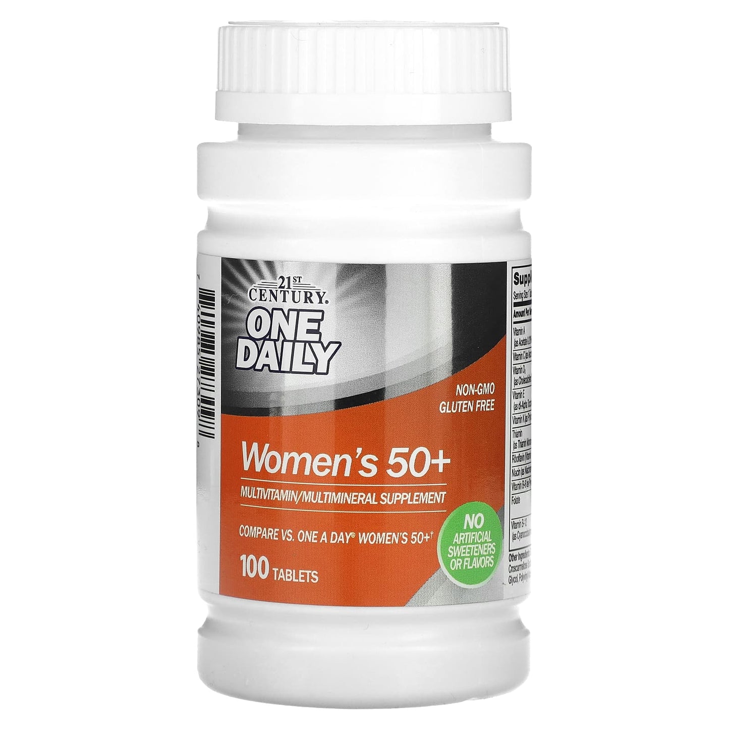 21st Century
One Daily, Women's 50+, Multivitamin Multimineral, 100 Tablets