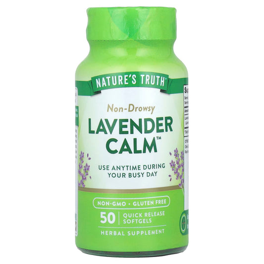 Nature's Truth
Lavender Calm™, 80 mg, 50 Quick Release Softgels