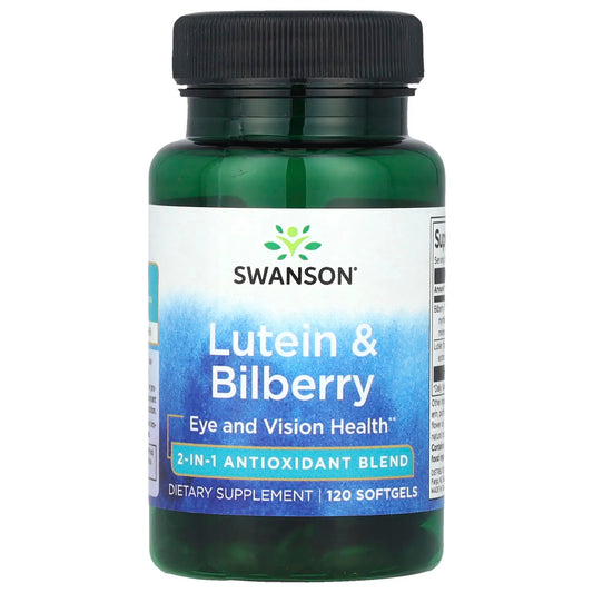 Swanson
Lutein & Bilberry, 120 Softgels