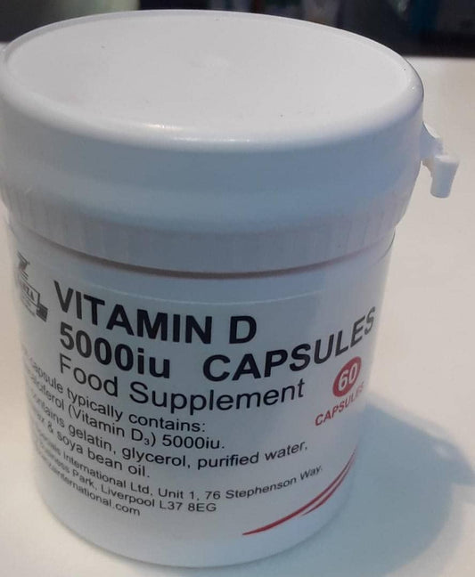 ZANZA VITAMIN D 5000IU, 60 CAPSULES