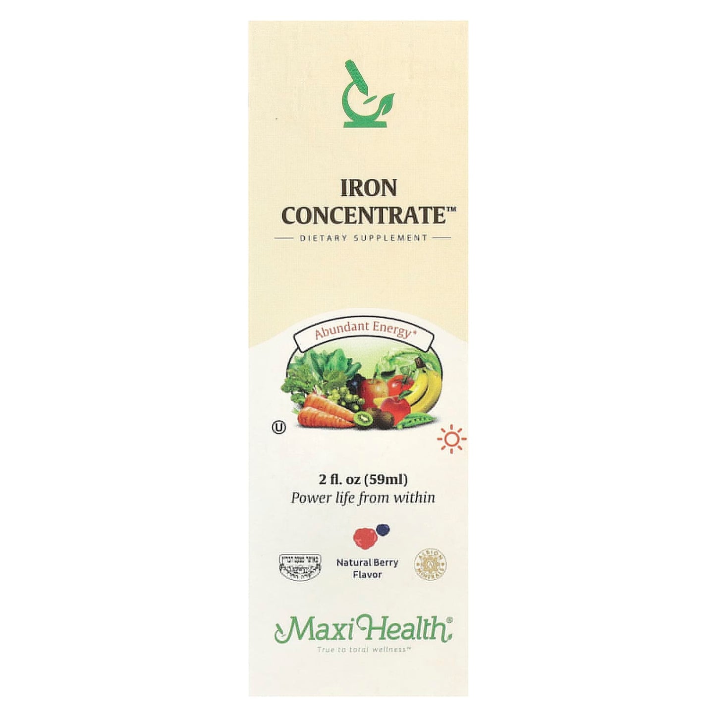 Maxi Health
Iron Concentrate™, Natural Berry , 2 fl oz (59 ml)