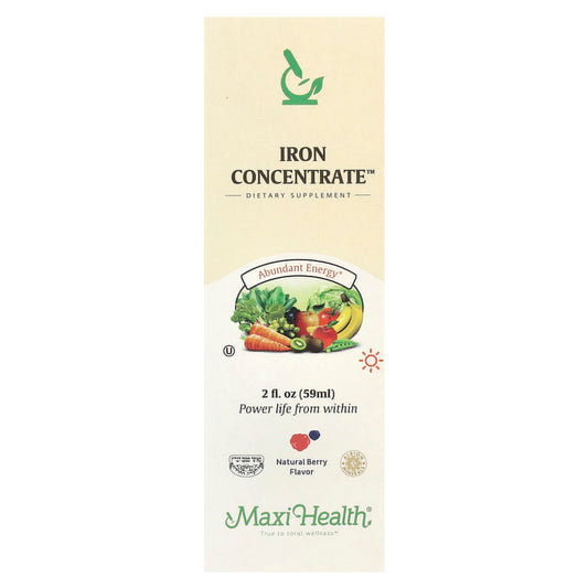 Maxi Health
Iron Concentrate™, Natural Berry , 2 fl oz (59 ml)