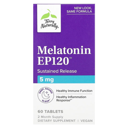 Terry Naturally
Melatonin EP120, 5 mg, 60 Tablets