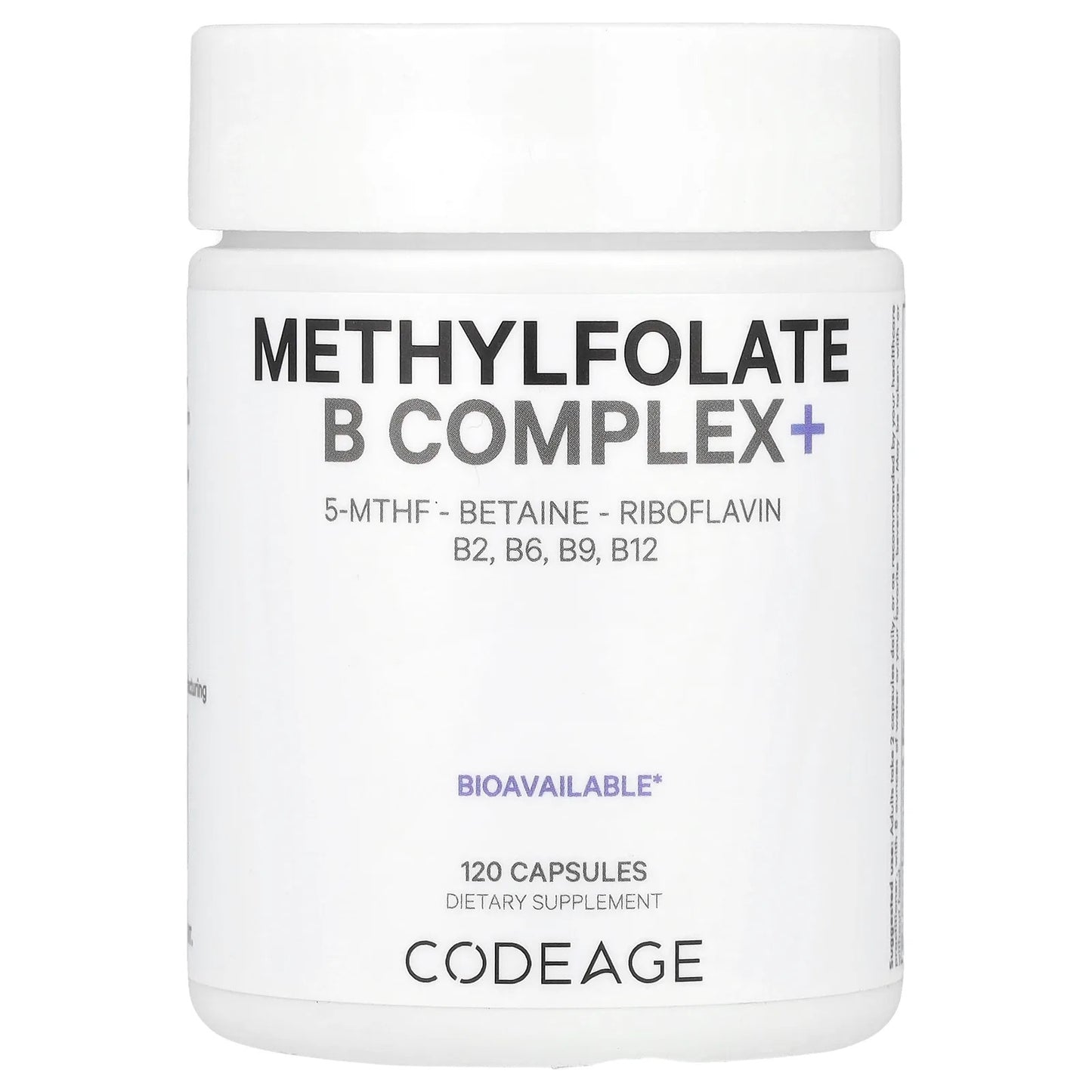 Codeage
Methylfolate B Complex, 120 Capsules