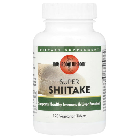 Mushroom Wisdom
Super Shiitake, 120 Vegetarian Tablets