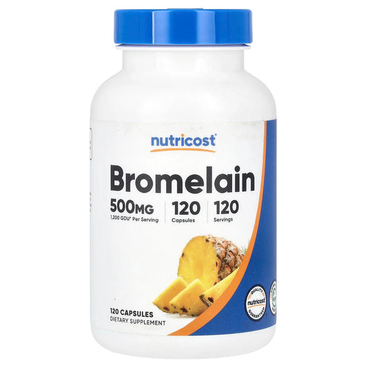 Nutricost
Bromelain, 500 mg, 120 Capsules