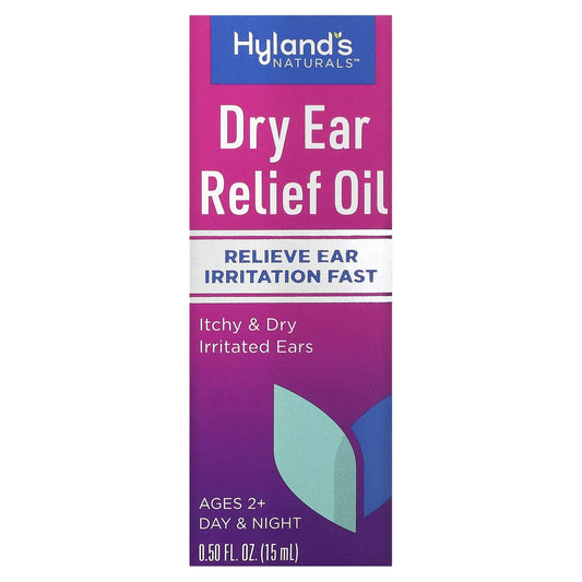 Hyland's Naturals
Dry Ear Relief Oil, Ages 2+, 0.5 fl oz (15 ml)