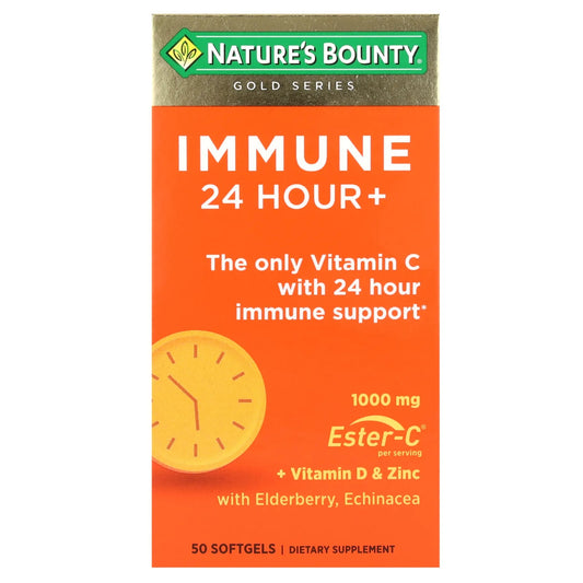 Nature's Bounty
Gold Series, Immune 24 Hour+, 50 Softgels