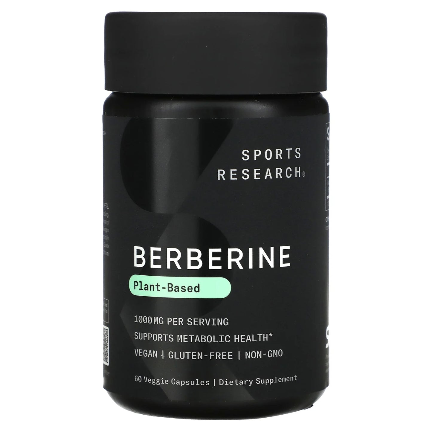 Sports Research
Berberine, 1,000 mg, 60 Veggie Capsules (500 mg per Capsule)