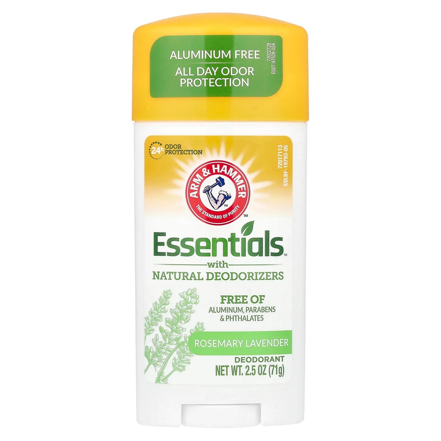 Arm & Hammer
Essentials™ with Natural Deodorizers, Deodorant, Rosemary Lavender, 2.5 oz (71 g)