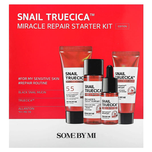 SOME BY MI
Snail Truecica Miracle Repair Starter Kit, 4 Piece Kit