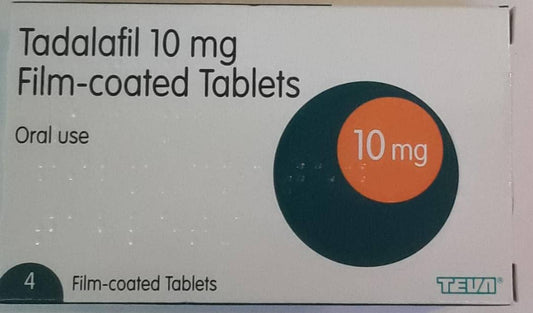 TADALAFIL 10, 4 TABLETS (TEVA)