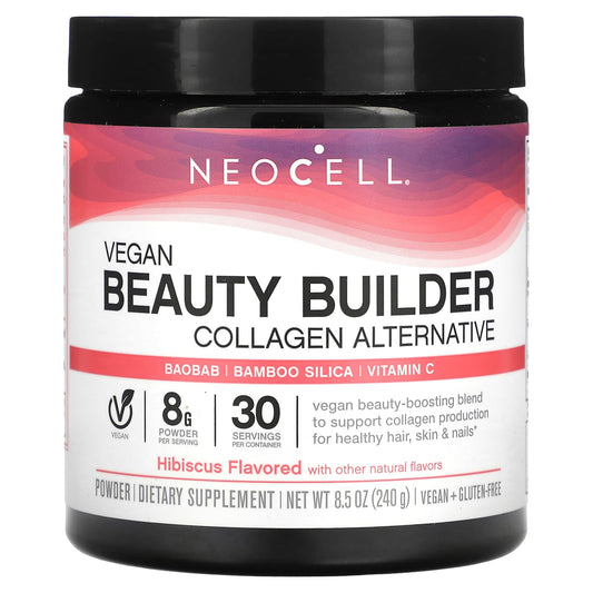 Neo cell, Vegan Beauty Builder Collagen Alternative Powder, Hibiscus, 8.5 oz (240 g)