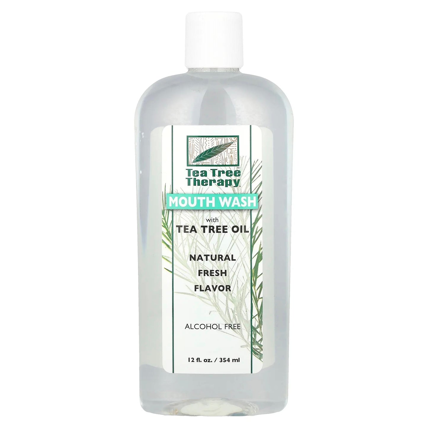 Tea Tree Therapy
Mouthwash with Tea Tree Oil, Alcohol Free, Natural Fresh, 12 fl oz (354 ml)