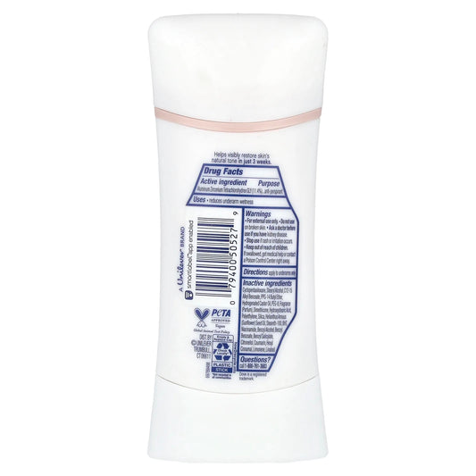 Dove
Even Tone + Niacinamide, Antiperspirant Deodorant, Shea Butter & Vanilla, 2.6 oz (74 g)