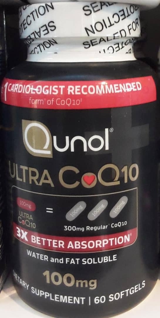 QUNOL ULTRA COQ10 100MG, 60 SOFTGELS