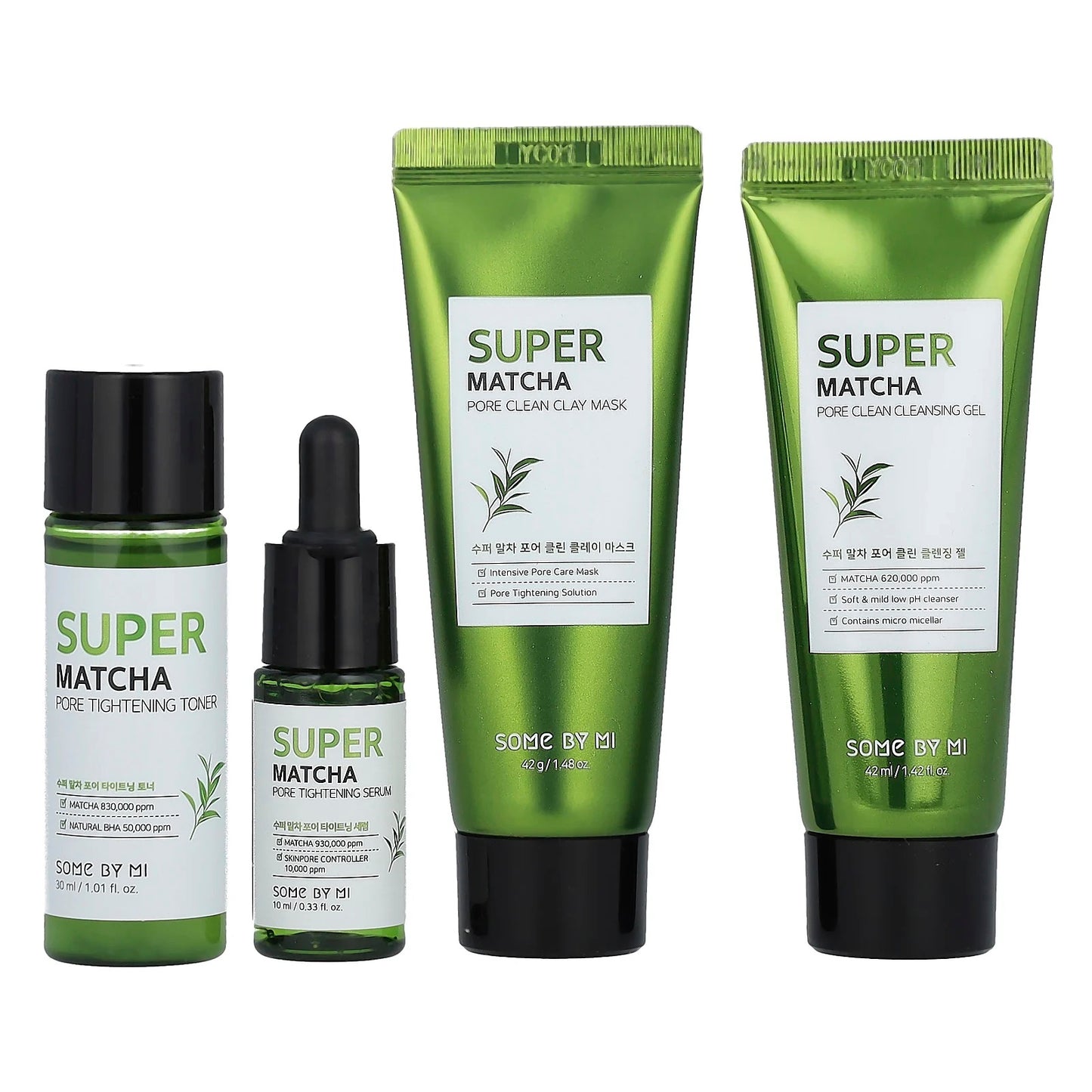 SOME BY MI
Super Matcha Pore Care Starter Kit, Edition, 4 Piece Set