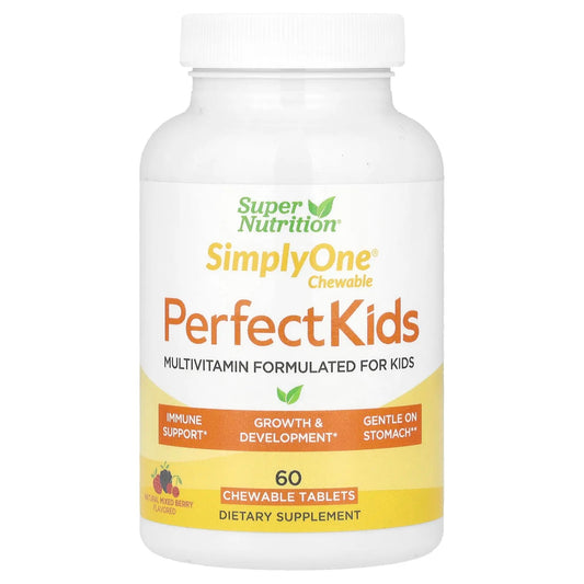 Super nutrition 
Perfect Kids Complete Multivitamin, Mixed Berry, 60 Vegetarian Chewable Tablets