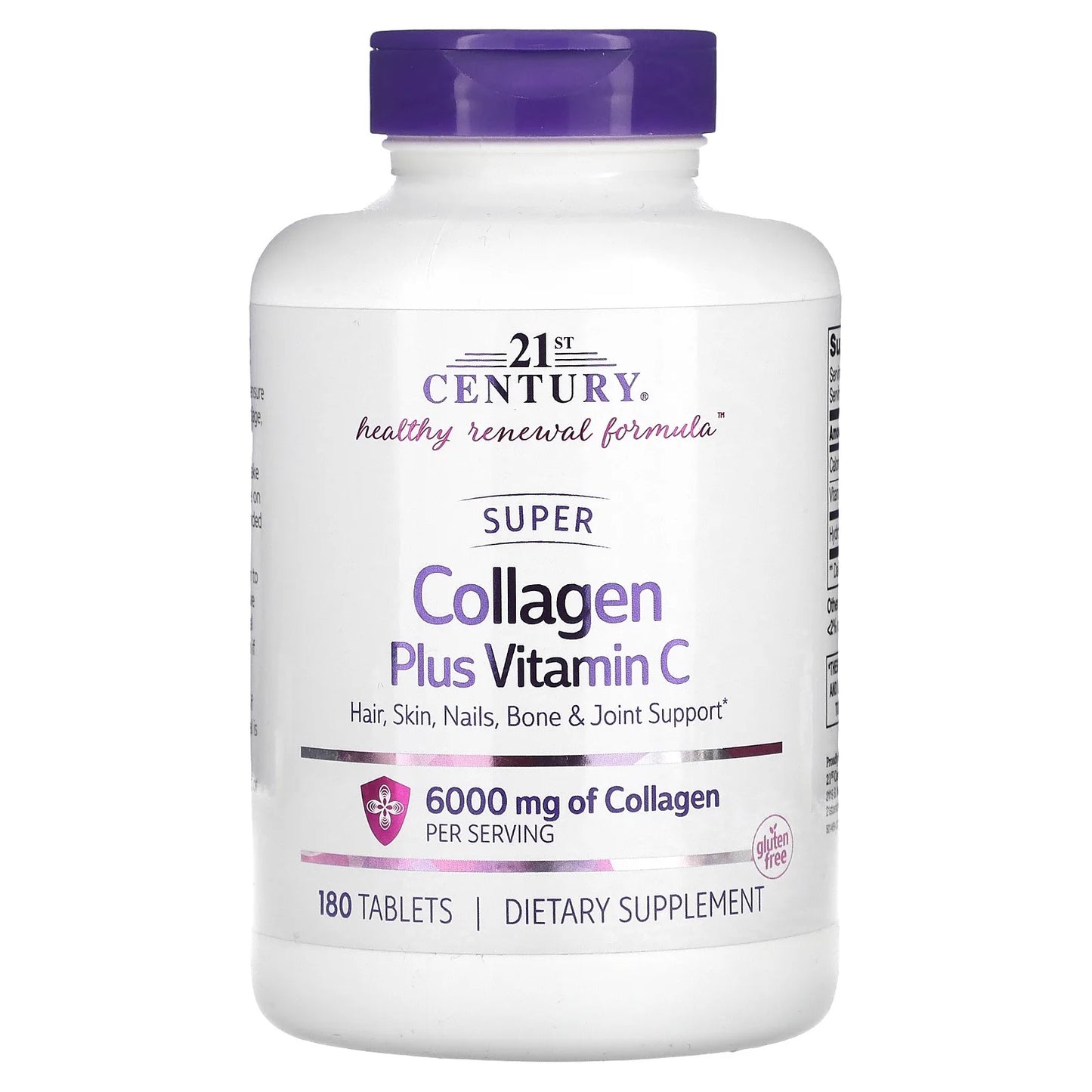 21st Century
Super Collagen Plus Vitamin C, 180 Tablets