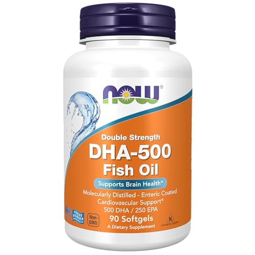 NOW DHA-500 FISH OIL, 90 SOFTGELS